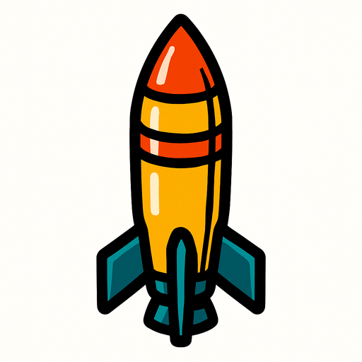 Missile.
In-Game asset.  2d.  High contrast.  No shadows