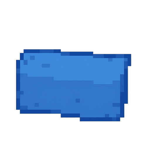 mavi block pixel art
. No background. Transparent background. Blank background. No shadows. 2d. In-Game asset. flat