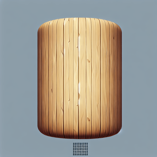 Narrow Horizontal rod. Light wood
Single Game Texture. In-Game asset. 2d. Blank background. High contrast. No shadows.