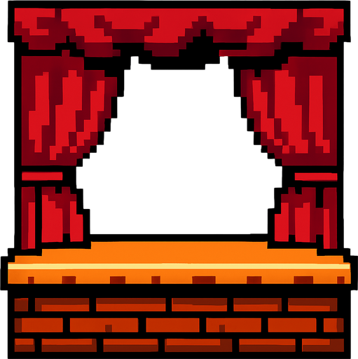 stage pixel art.
In-Game asset.  2d.  High contrast.  No shadows