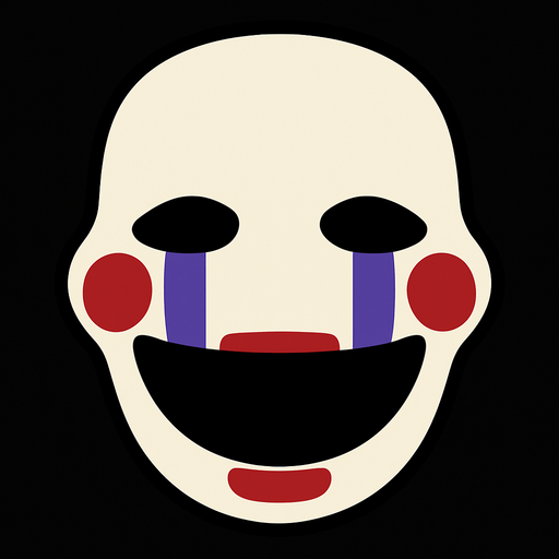 puppet FNAF head.
In-Game asset.  2d.  High contrast.  No shadows