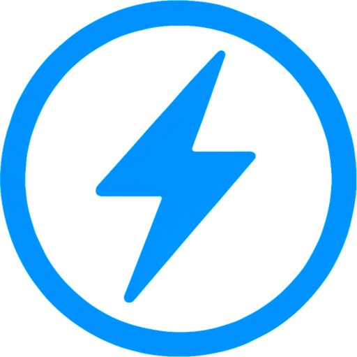 Icono de energia.
In-Game asset.  2d.  High contrast.  No shadows