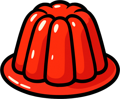 jelly.
In-Game asset.  2d.  High contrast.  No shadows