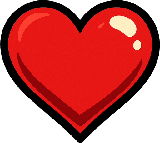 kalp.
In-Game asset.  2d.  High contrast.  No shadows