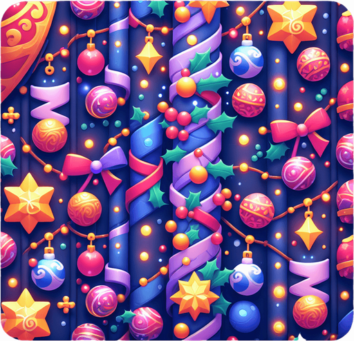 festive background Single Game Texture. In-Game asset. 2d. Blank background. High contrast. No shadows.
