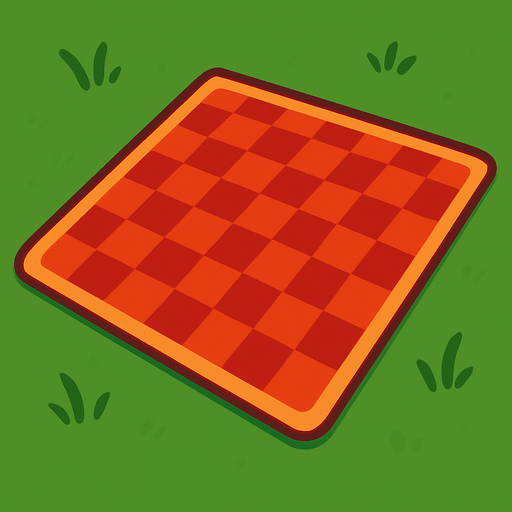 picnic rug bg.
In-Game asset.  2d.  High contrast.  No shadows