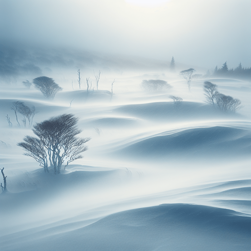 Drifting snow