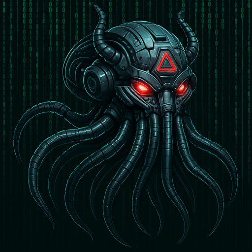 Variations mechanical squid sentinel matrix side animation fully in frame