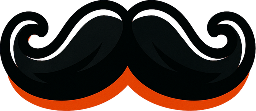 Mustache.
In-Game asset.  2d.  High contrast.  No shadows