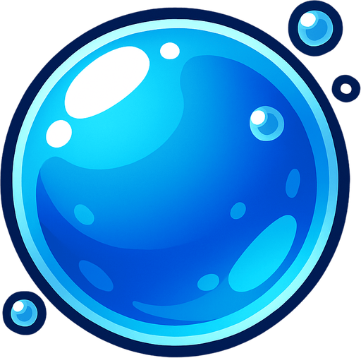 Water Bubble.
In-Game asset.  High contrast.  No shadows. 2D