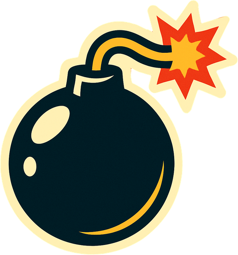 Bomba.
In-Game asset.  2d.  High contrast.  No shadows