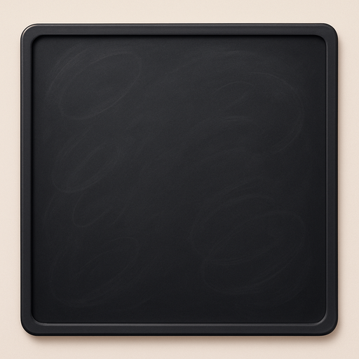 An black office whiteboard, square, nothing on it but with it has some marks from previous drawings. Should work as a background for a modal dialog. Cute soft graphics. soft ambient light. semi-matte to satin surfaces. naturalistic with slight saturation boost colors. Tone is premium, friendly, clean with lifestyle or service-oriented appeal.
In-Game asset.  2d.  High contrast.  High resolution. No shadows