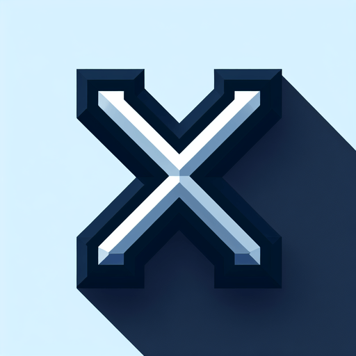 the letter x.
Single Game Texture. In-Game asset. 2d. Blank background. High contrast. No shadows.