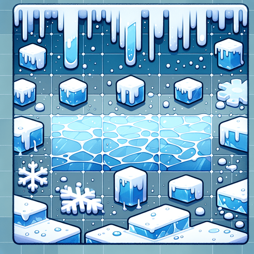 Ice.
Single Game Texture.  In-Game asset.  2d.  Blank background.  No shadows
