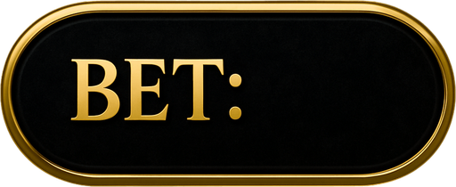"Crea un asset visual para un panel de visualización del 'BET' actual del jugador en la mesa de Blackjack.

Objetivo: Un espacio claro y elegante para mostrar la cantidad apostada, integrado en la interfaz de la mesa de Blackjack, coherente con el lujo del casino.

Diseño:

Forma: Un panel rectangular horizontal o un óvalo alargado, con bordes suaves o un diseño elegante.

Material/Textura: Acabado metálico pulido (dorado, plateado) o un fondo de terciopelo oscuro (negro, rojo vino, azul noche).

Texto Fijo: La palabra 'BET:' debe estar claramente visible en el panel, en una tipografía limpia, legible y de estilo casino.

Espacio para el Valor: Debe haber un espacio claro y destacado junto a la palabra 'BET:' para que el valor numérico de la apuesta pueda ser insertado dinámicamente.

Color del Texto Fijo: Dorado brillante, blanco puro o un color que contraste bien con el fondo del panel.

Color del Valor: Un color que destaque y sea fácil de leer (podría ser el mismo que el texto fijo.
In-Game asset.  2d.  High contrast.  No shadows