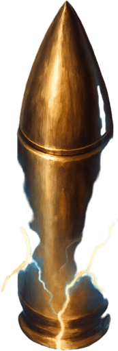 lightning bullet top view