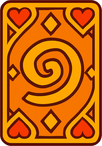 card back.
In-Game asset.  2d.  High contrast.  No shadows