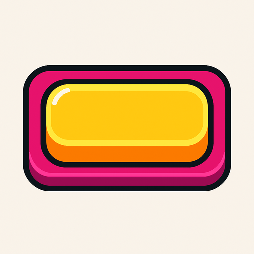 basılabilir tuş görseli dikdörtgen.
In-Game asset.  2d.  High contrast.  No shadows