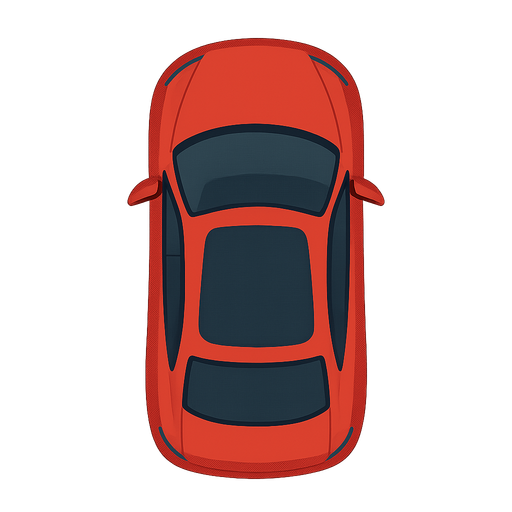 a top down red car


. No background. Transparent background. Blank background. No shadows. 2d. In-Game asset. flat
