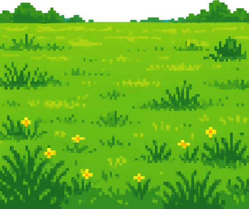 PİXEL ART ÇİMENLİK OVA.
In-Game asset.  2d.  High contrast.  No shadows