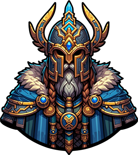 Great warrior.
Single Game Texture. In-Game asset. 2d. Blank background. High contrast. No shadows.