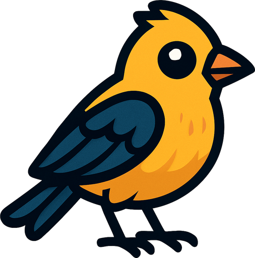 Bird.
In-Game asset.  2d.  High contrast.  No shadows