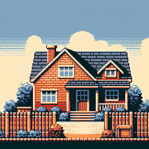 a house in a warcraft 2 style Single Game Texture. In-Game asset. 2d. Blank background. High contrast. No shadows.