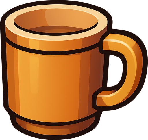 cup.
In-Game asset.  High contrast.  No shadows. 3D