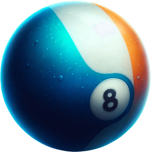 pool ball without background.
Single Game Texture. In-Game asset. 2d. Blank background. High contrast. No shadows.