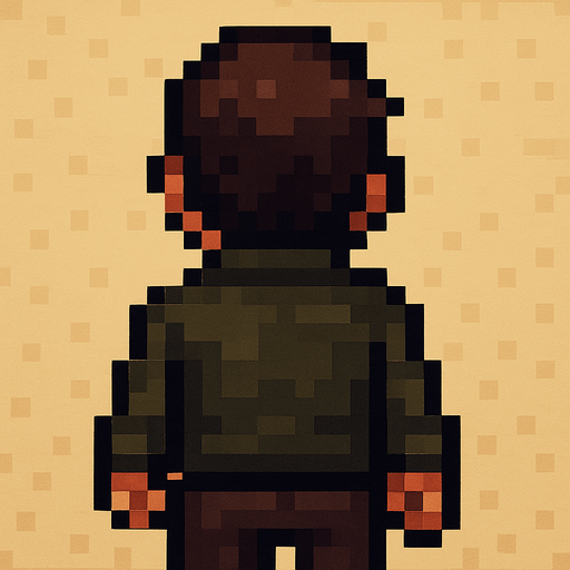 man pixel art with different clothes