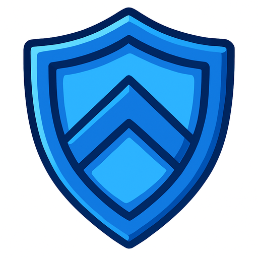 Escudo azul.
In-Game asset.  2d.  High contrast.  No shadows