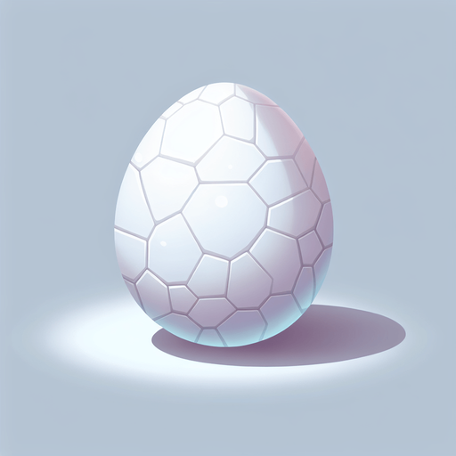 white plain sea turtle egg.
Single Game Texture.  In-Game asset.  2d.  Blank background.  High contrast.  No shadows
