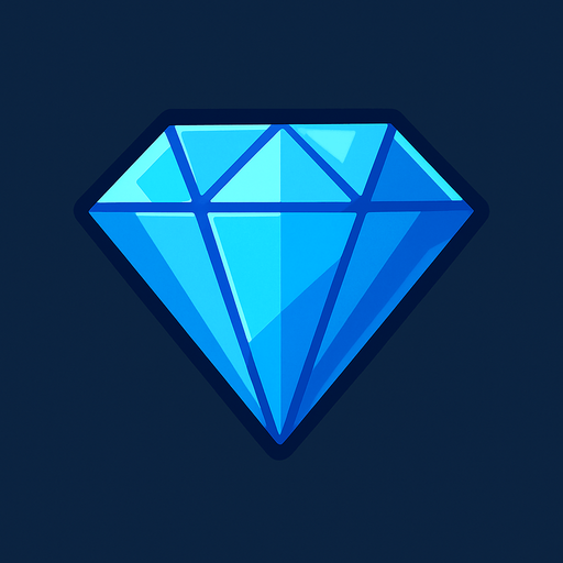 diamond.
In-Game asset.  2d.  High contrast.  No shadows