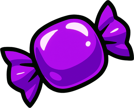 candy purple.
In-Game asset.  2d.  High contrast.  No shadows