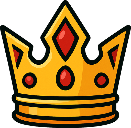 Taç.
In-Game asset.  2d.  High contrast.  No shadows