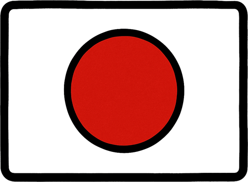 japan flag.
In-Game asset.  2d.  High contrast.  No shadows