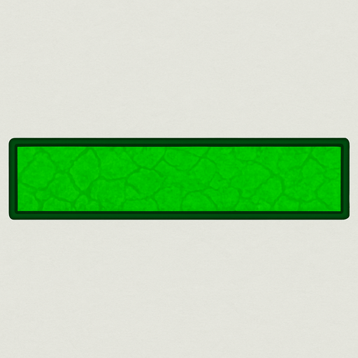 900x60 green health bar texture.
In-Game asset.  2d.  High contrast.  No shadows