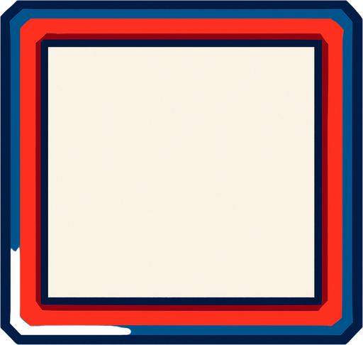 Cuadro rojo con azul para seleccionar algo.
In-Game asset.  No shadows