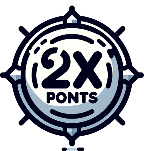 2x points buff.
Single Game Texture. In-Game asset. 2d. Blank background. High contrast. No shadows.