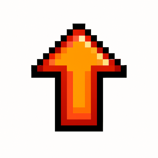 indicator, pixel, 2d.
In-Game asset.  2d.  High contrast.  No shadows