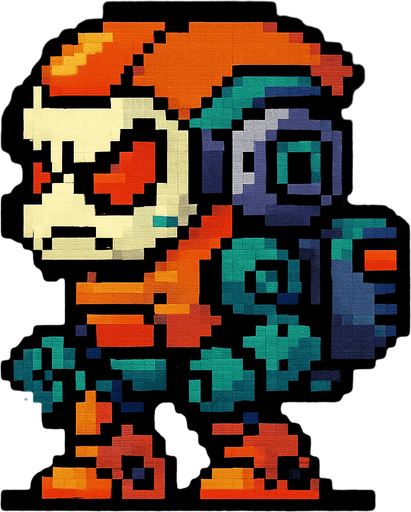 Make it pixel art style