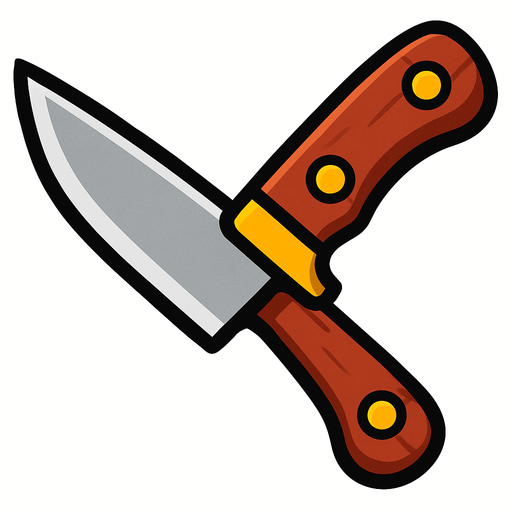 knife.
In-Game asset.  2d.  High contrast.  No shadows