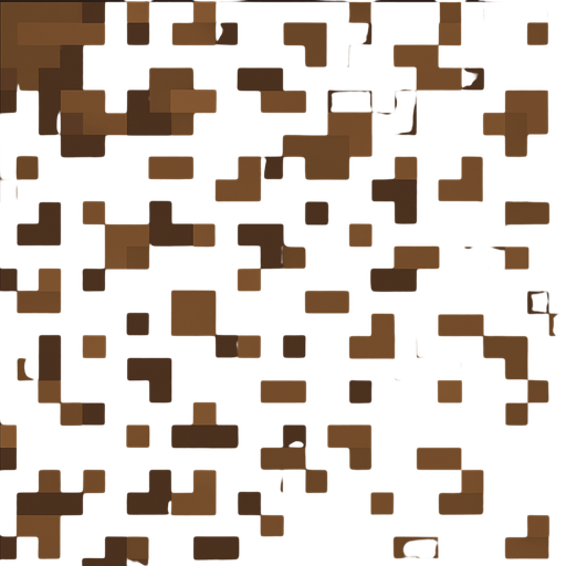 Make a 2D top-down pixelated flat image of Dirt.
In-Game asset.  2d.  High contrast.  No shadows