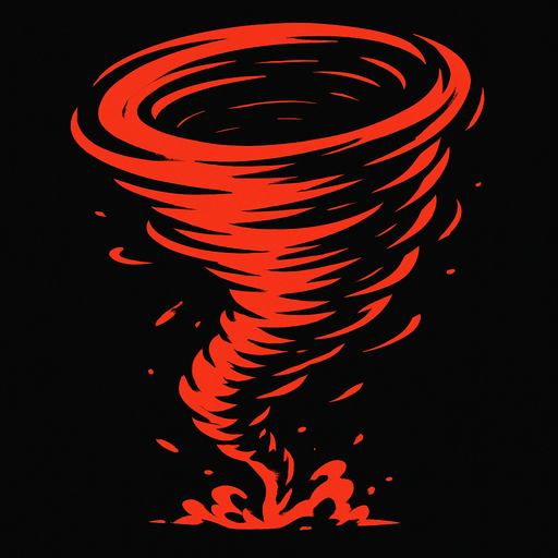 Make this a tornado.
In-Game asset.  2d.  High contrast.  No shadows