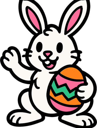 EASTER BUNNY.
In-Game asset.  2d.  High contrast.  No shadows