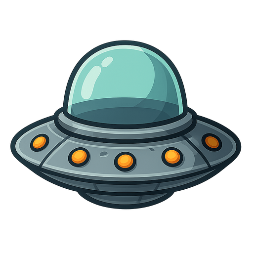 a alien ship for the space shooter game. No background. Transparent background. Blank background. No shadows. 2d. In-Game asset. flat