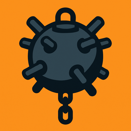 mine like bomb.
In-Game asset.  2d.  High contrast.  No shadows