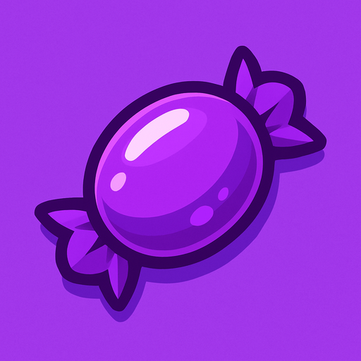 candy purple.
In-Game asset.  2d.  High contrast.  No shadows