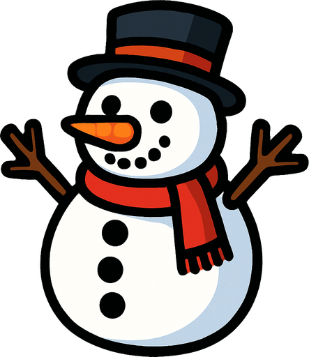 muñeco de nieve.
In-Game asset.  2d.  High contrast.  No shadows