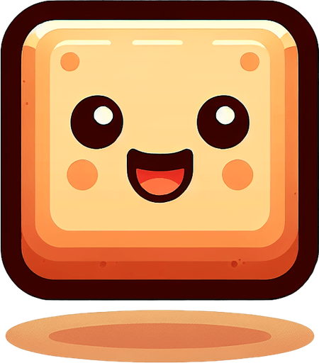 cartone animato quadrato.
Single Game Texture. In-Game asset. 2d. Blank background. High contrast. No shadows.